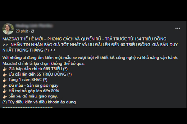 Trong tháng vừa qua, Mazda3 là mẫu xe bán chạy nhất phân khúc hạng C với 893 xe bán ra, vượt qua đổi thủ Kia K3. Bên cạnh đó, việc tung ưu đãi cũng giúp hãng giảm lượng tồn kho, chủ động hơn trong việc sản xuất dịp cuối năm. Và cũng không loại trừ khả năng Mazda 3 sẽ có phiên bản nâng cấp mới tại Việt Nam vào năm sau.