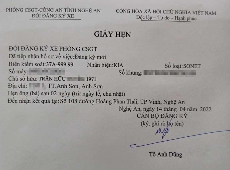 Tau Kia Sonet 554 trieu 