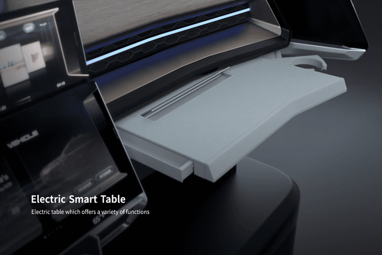 Đối với COMFI, nó là từ viết tắt cho Convenient &amp; Comfortable (thuận tiện &amp; dễ chịu), Optimized (tối ưu), Movable (di chuyển), Functional (chức năng), và Illuminated (phát sáng) – 5 từ đại diện cho những tính năng mà khoang lái concept kỹ thuật cao cung cấp.