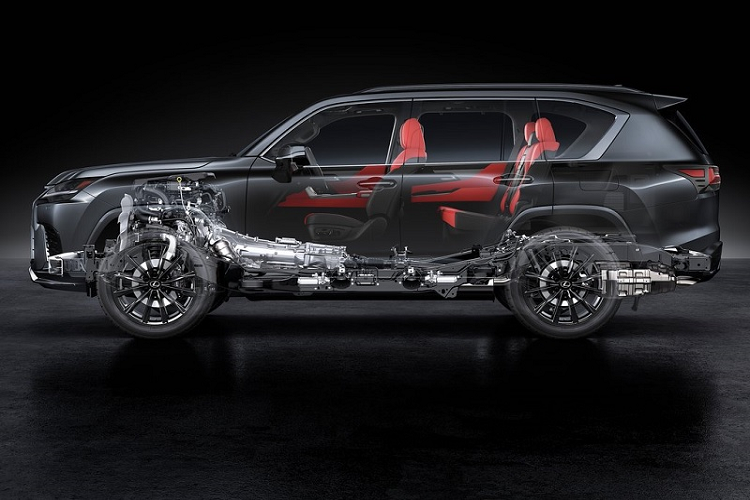 Tiếp đến là bộ mâm hợp kim có đường kính lên đến 22 inch, với thiết kế đa chấu và được sơn màu đen để đem đến cái nhìn mạnh mẽ hơn. Ở thế hệ mới, F Sport cũng là phiên bản duy nhất có sẵn với tùy chọn màu sơn Ultra White.