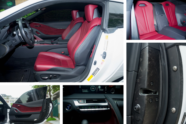 Đồng hồ hiển thị sau vô lăng có kích thước 8 inch và có thể thay đổi giao diện khi chuyển chế độ lái, màn hình giải trí trung tâm có kích thước 10,3 inch tích hợp Apple CarPlay và Android Auto, bàn cảm ứng touchpad cạnh cần số... Đi kèm là dàn âm thanh Mark Levinson 13 loa với công suất 915W.