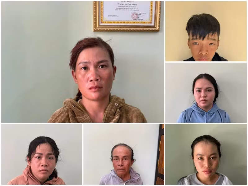 Tom gon o nhom moc tui du khach nuoc ngoai o Binh Thuan