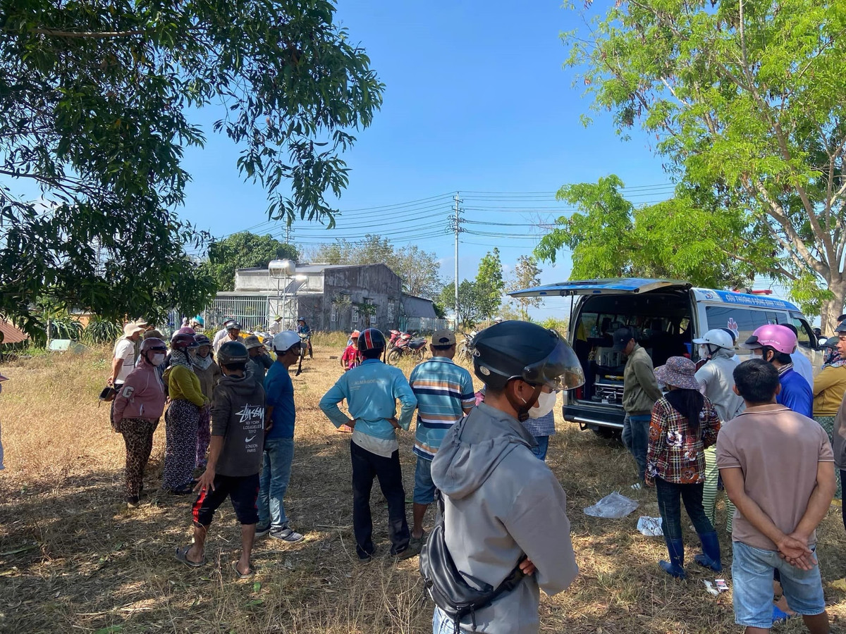 Dieu tra vu nguoi dan ong tu vong duoi ao nuoc o Binh Thuan