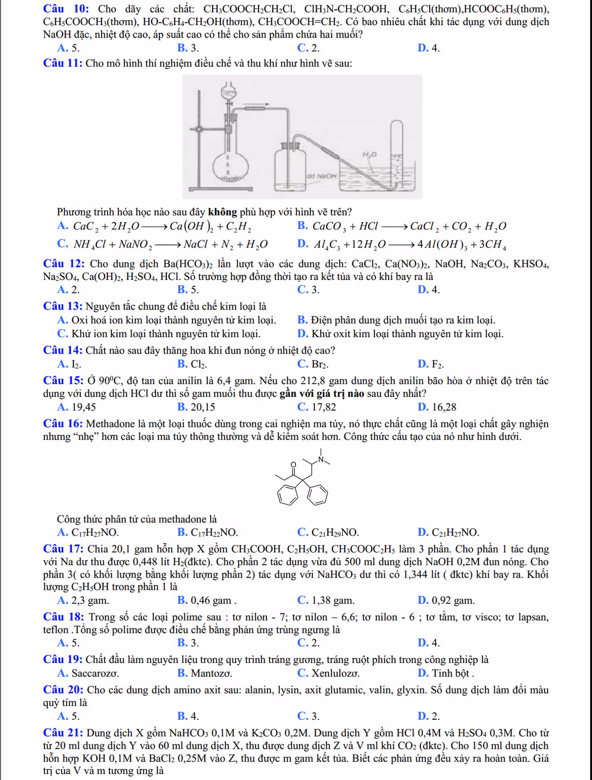 De thi thu THPT quoc gia 2015 mon Hoa hoc THPT Do Luong 1-Hinh-2