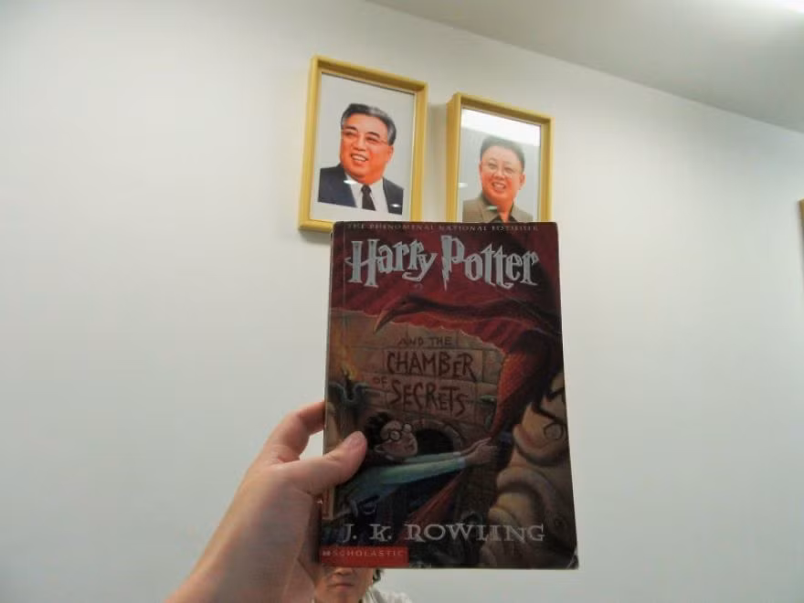 Một cuốn truyện Harry Potter được tìm thấy trong Thư viện Quốc gia.