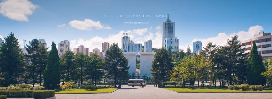 Quang cảnh thành phố Wonsan.