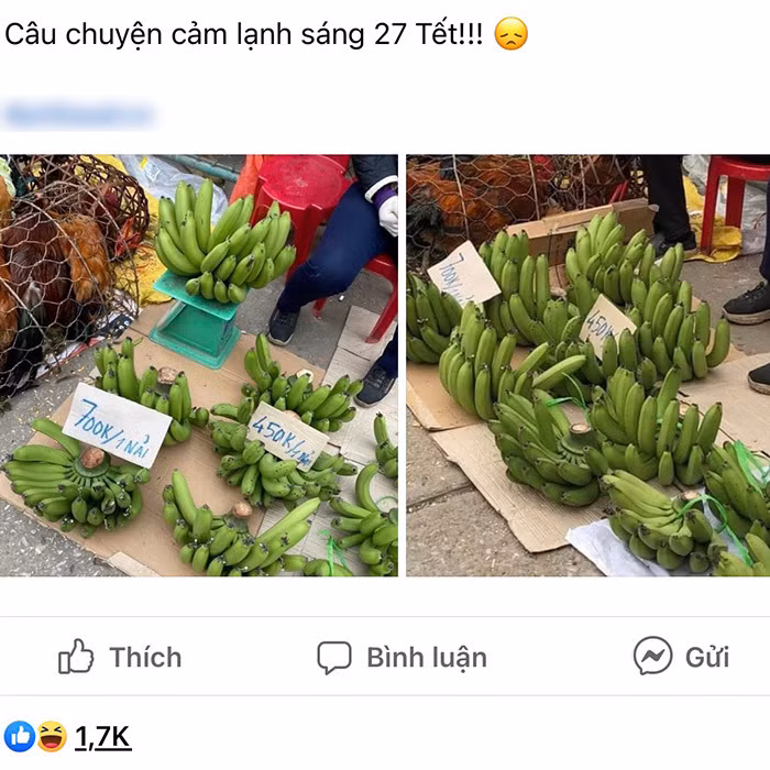 Những hình ảnh về sạp bán chuối ngày Tết với giá cao ngất ngưởng đang khiến cư dân mạng được dịp xôn xao bàn tán.