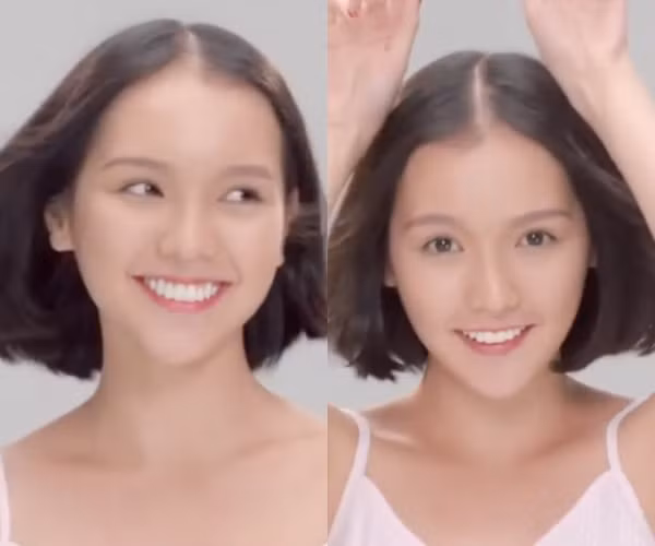 Mới đây, người hâm mộ lan truyền khoảnh khắc đóng quảng cáo của Hải Tú vào 8 năm trước. Thời điểm này, cô ghi điểm với vẻ ngoài trong trẻo, thanh thuần.