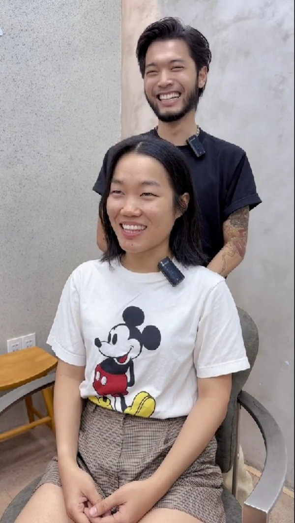 Vừa qua Lê Thuỵ còn cắt tóc, thay đổi diện mạo khác hẳn ngày thường. Có vẻ như vì đã quá quen thuộc với một cô nàng đầu tóc không được chỉn chu nên hình ảnh này của Thụy nhận về lượt tương tác lớn.