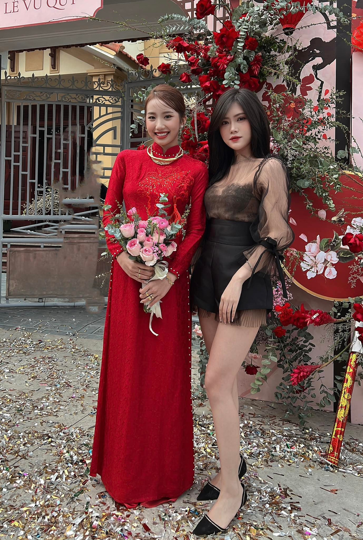 Nhan sắc ngọt ngào của hot girl trong ngày cưới được fan dành nhiều lời khen. Ảnh: Tổng hợp