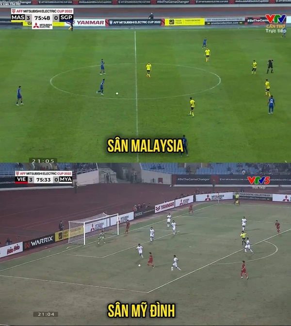 Nhiều người hâm mộ bóng đá Việt Nam đã chỉ trích dữ dội BTC của sân Mỹ Đình sau những hình ảnh đăng tải thực tế về hiện trạng của sân.