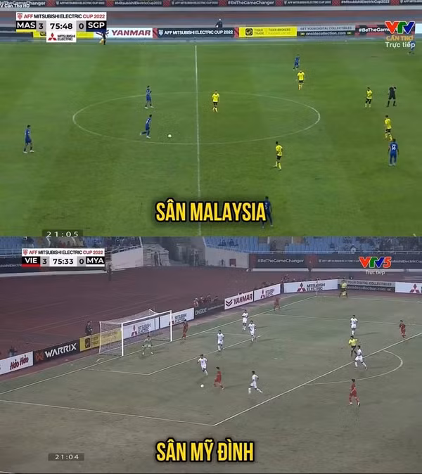 Nhiều người hâm mộ bóng đá Việt Nam đã chỉ trích dữ dội BTC của sân Mỹ Đình sau những hình ảnh đăng tải thực tế về hiện trạng của sân.