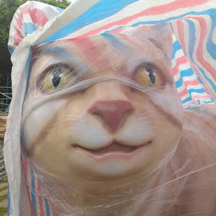 Không chỉ có nét mặt hài hước, mọi người còn nhận xét là những chú mèo này nhìn khá giống loài hổ phiên bản hiền lành. Ảnh: Không Sợ Chó