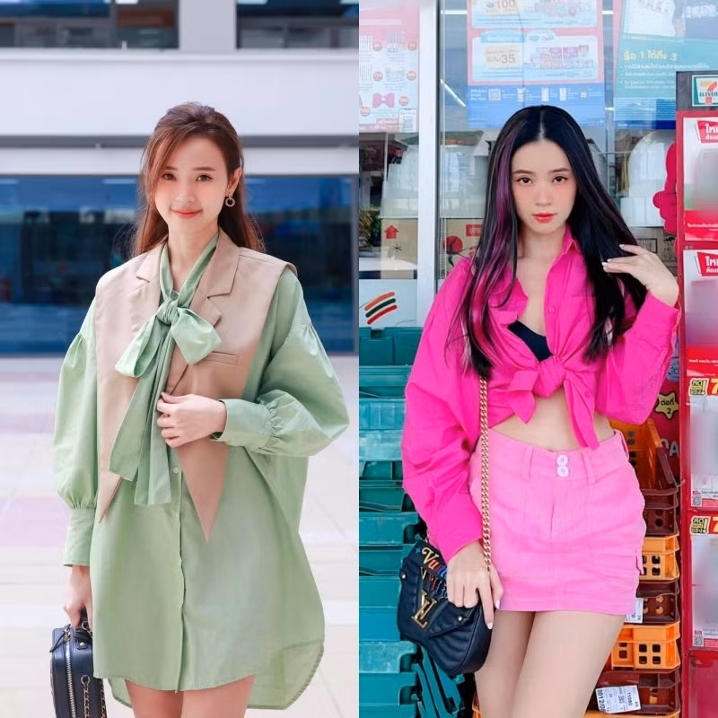 Khoảnh khắc ghi lại, Midu diện trang phục giản dị với áo phông trắng, để tóc xõa. Nhưng tâm điểm chú ý lại chính là gương mặt chính chủ.