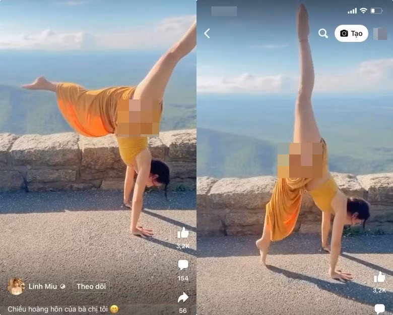 Mới đây, một đoạn clip ngắn trên nền tảng Reels của Facebook về màn nhào lộn của hot girl Linh Miu bất ngờ leo top trending. Thế nhưng cách ăn mặc của cô lại gây tranh cãi lớn.