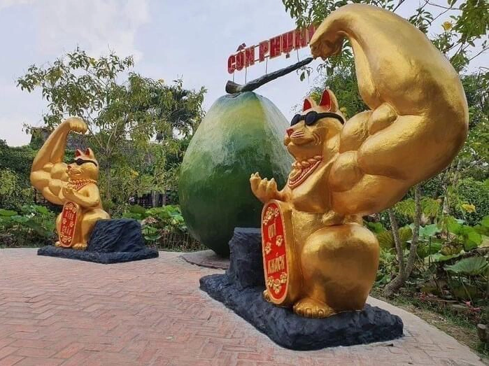 Không chỉ trông hoạt bát nhanh nhẹn mà chú mèo ở Bến Tre này còn rất lực lưỡng. Ảnh: @yeubentre