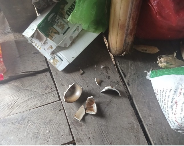 Động đất gây ra một số thiệt hại ở khu vực tâm chấn xã Đăk Tăng, huyện Kon Plông, tỉnh Kon Tum. Ảnh: Tiền Phong.