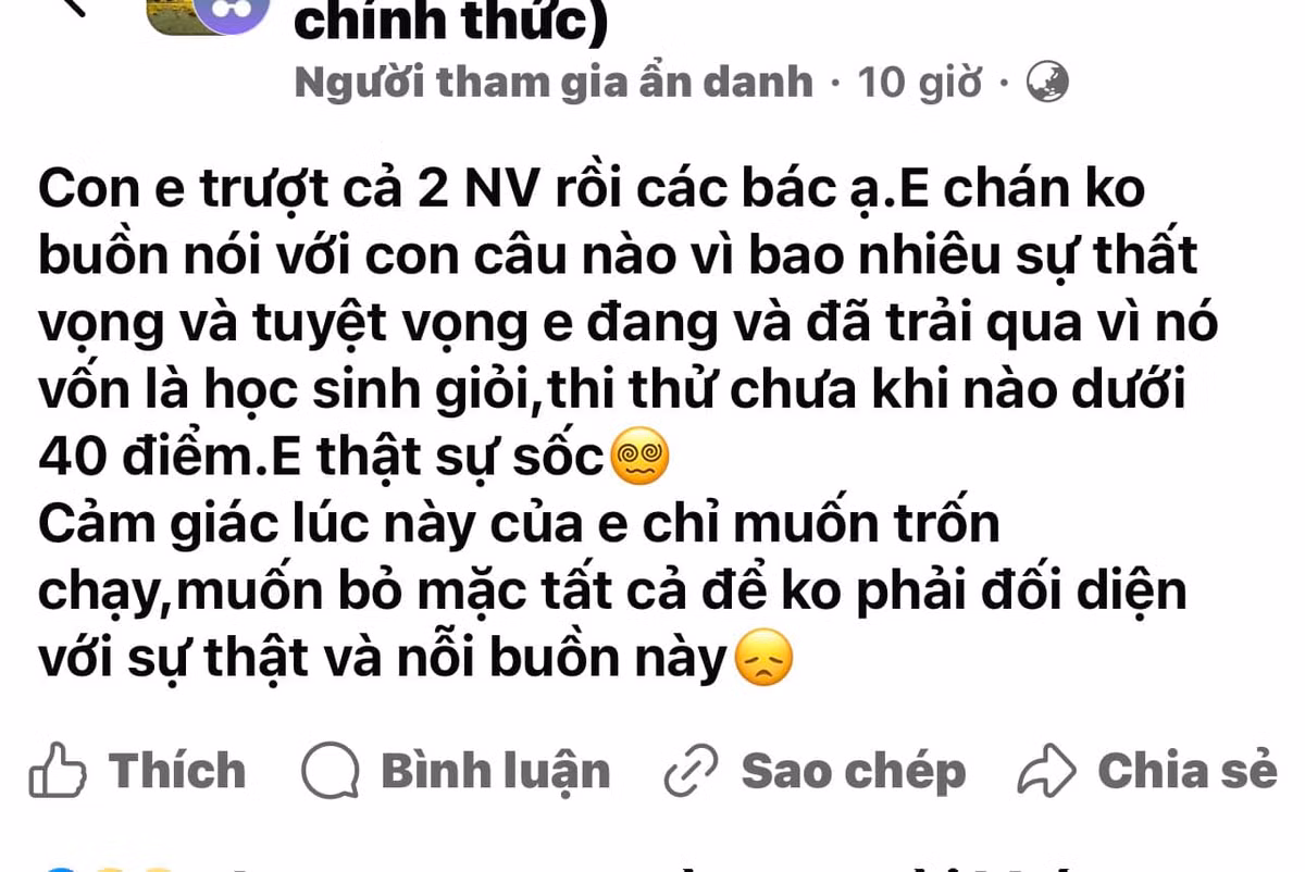 Binh tinh cung con vuot cu soc thi truot vao lop 10
