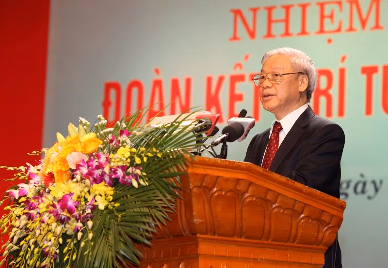 Tong Bi thu Nguyen Phu Trong va tu tuong trong tri thuc, nhan tai-Hinh-4