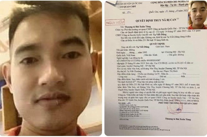  Truy nã đối tượng trả lương cho người khác 5 triệu đồng/ tháng để đi bán ma túy: Tạ Viết Dũng (SN 1992; trú huyện Chương Mỹ, Hà Nội) đã trả cho Nguyễn Quang Vinh (SN 2005, ở Hòa Bình) 5 triệu/ tháng đi bán ma túy. Trong quá trình bán ma tuý Vinh bị Công an huyện Quốc Oai bắt giữ. Ngày 29/10, Công an Quốc Oai cho biết đang truy nã Dũng.