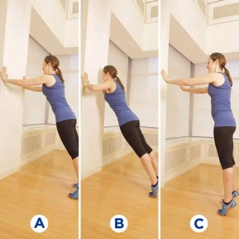 Bai tap don gian voi buc tuong giup vong mot san chac