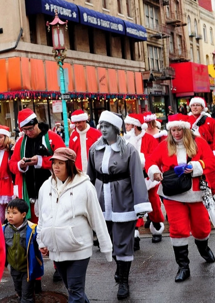 Một màn cosplay đen trắng cực sáng tạo của cô gái trẻ.