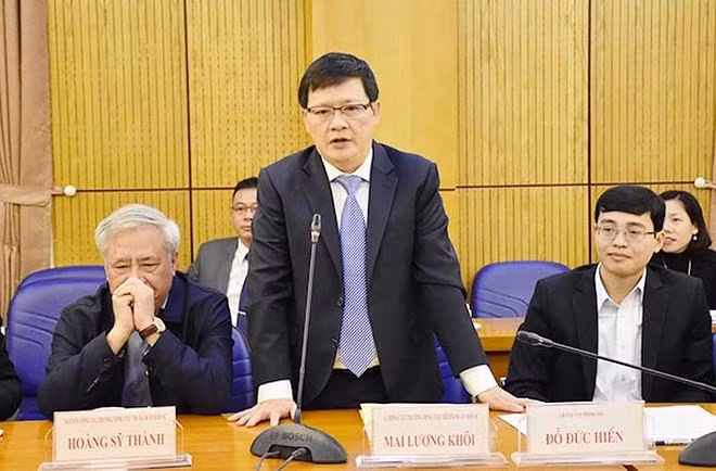 Ông Mai Lương Khôi - Quyền Tổng cục trưởng Tổng cục Thi hành án dân sự.