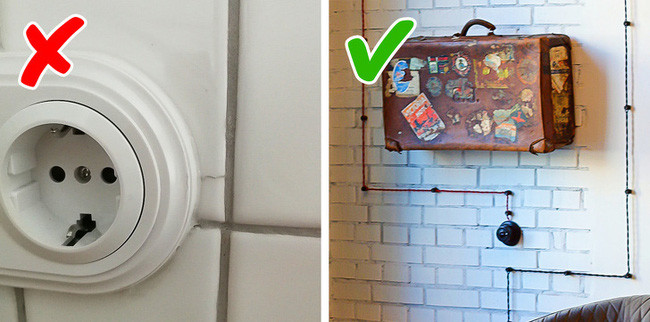 Công tắc khi không có nắp vừa dễ dính bụi bẩn lại không an toàn cho trẻ nhỏ. Hãy tạo giải pháp che dấu chúng vừa tạo điểm nhấn vừa an toàn cho người sử dụng.