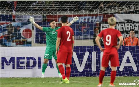 Với việc xuất sắc cản phá thành công cú sút phạt đền của Theerathon Bunmathan, thủ thành Đặng Văn Lâm xứng đáng là cầu thủ hay nhất trận Việt Nam - Thái Lan tối 19/11 trên sân vận động Mỹ Đình. Ảnh: Bongda24h.