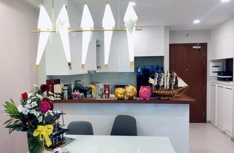 Á hậu tiết lộ, để mua được căn hộ này, cô đã mất 10 năm tích cóp. Ảnh: Giadinhnet.