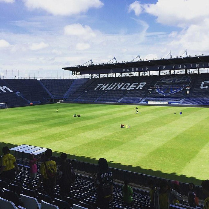 Sân Chang Arena tọa lạc ở quận Mueang Buriram, tỉnh Buriram. Đây là sân vận động bóng đá đầu tiên của Thái Lan đáp ứng các tiêu chuẩn của FIFA và AFC. Ảnh: Wiki.