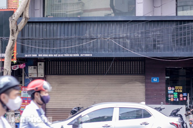 Biển "Món Huế" đã được tháo dỡ tại cơ sở này.