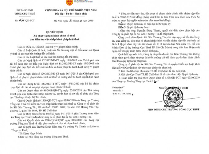 Dia oc Sai Gon Thuong Tin “an quyt” 7,8 ty tien thue dang so huu bat dong san khung nao?