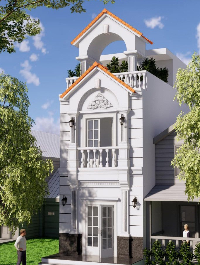 Phong cách tân cổ điển mang đến cái nhìn mới về kiến trúc đương đại. Ảnh: Song phát Construction.