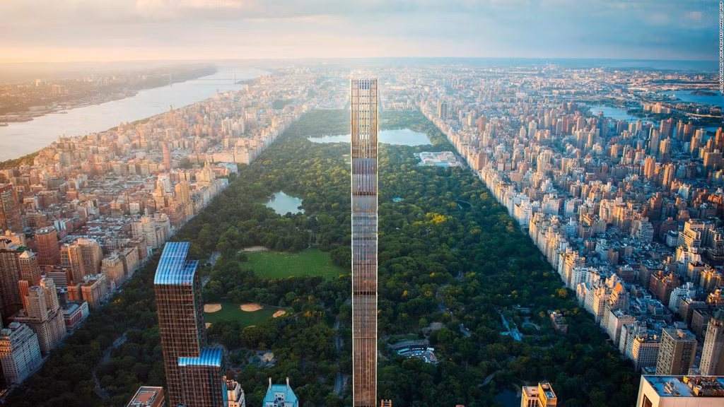 Theo Business Insider, Steinway Tower là tòa nhà chọc trời mỏng nhất thế giới, tọa lạc tại thành phố New York (Mỹ). Ảnh: CNN