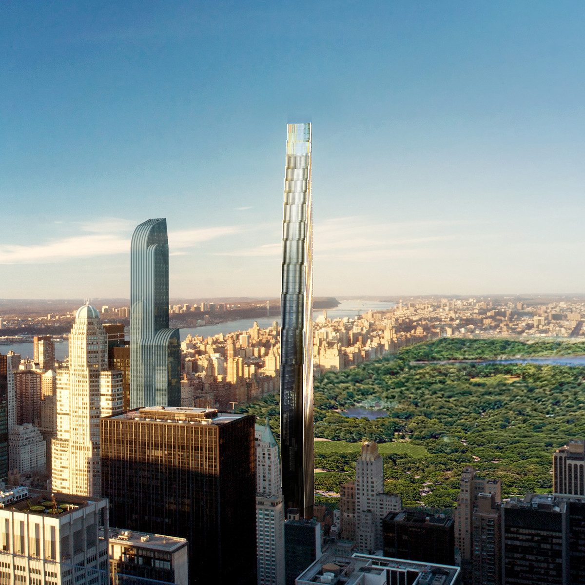 Tòa tháp siêu cao MoMa Tower nằm kế bên bảo tàng Midtown nổi tiếng, cao 320 m và hoạt động từ năm 2018. Ảnh: Dezeen.
