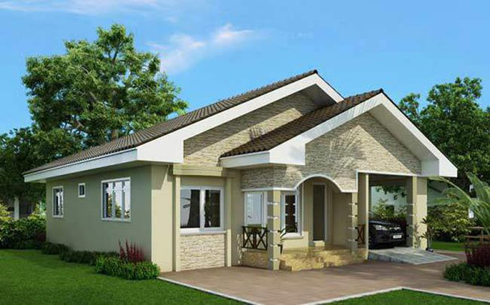 Mặt tiền ngôi nhà thiết kế theo phong cách châu Âu sang trọng, có không gian sân vườn rộng rãi, thoáng đãng. Ảnh: Kientrucroman.