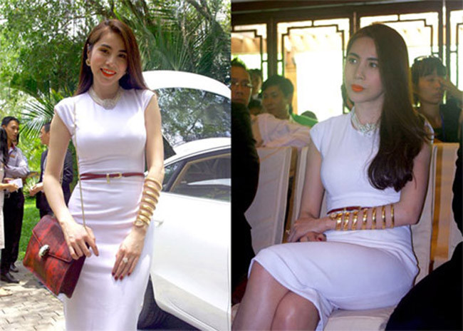 Một trong những món quà hàng hiệu đáng chú ý nhất mà Công Vinh tặng Thủy Tiên là chiếc đồng hồ hình rắn, xoắn 7 vòng được làm bằng vàng khối với mặt đồng hồ được đúc kim cương. Ảnh: Dân Việt.