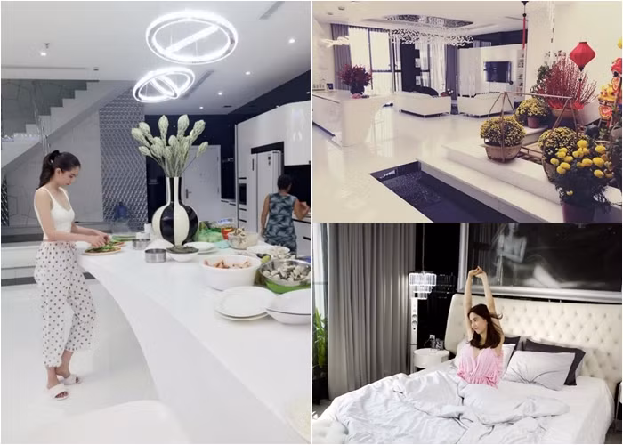 Chốn về của chân dài được thiết kế hiện đại, sang trọng và đầy đủ tiện nghi. Nhiều người đồn đoán giá trị của căn hộ lên đến 20 tỷ đồng. Ảnh: Tintucvietnam.