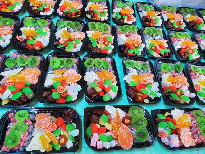 Tuy nhiên, người bán khẳng định mứt này có thể để tới qua Tết Nguyên đán mà không bị thối hỏng.