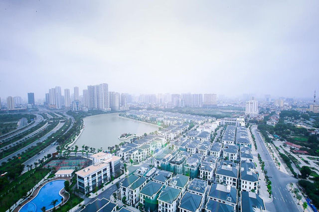 Từ căn hộ của Shark Hưng và Thu Trang có thể nhìn thấy bao quát một góc thành phố.