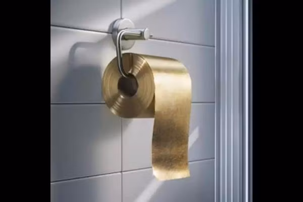 Làm từ vàng nguyên chất 24k, cuộn giấy vệ sinh giá khoảng 1,3 triệu USD (hơn 29,6 tỷ đồng) thực sự chỉ dành cho giới siêu giàu.