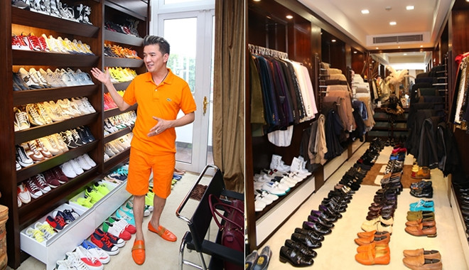 Tủ đồ hiệu đắt giá của Đàm Vĩnh Hưng khó ai sánh bằng. Ảnh: Bestie.