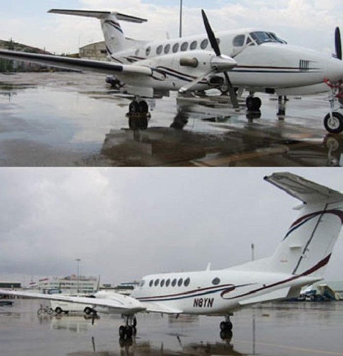 Máy bay Beechcraft King Air 350 do hãng Raytheon Aircraft của Mỹ sản xuất. Ảnh: Tiền phong.