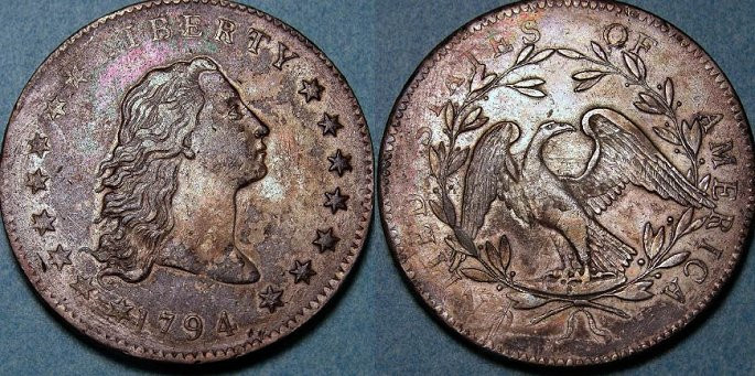 Flowing Hair 1974 là đồng bạc đầu tiên do Sở đúc tiền Mỹ làm ra trước khi tiền giấy ra đời. Đồng xu có giá 7,85 triệu USD này chỉ tồn tại đến năm 1975.