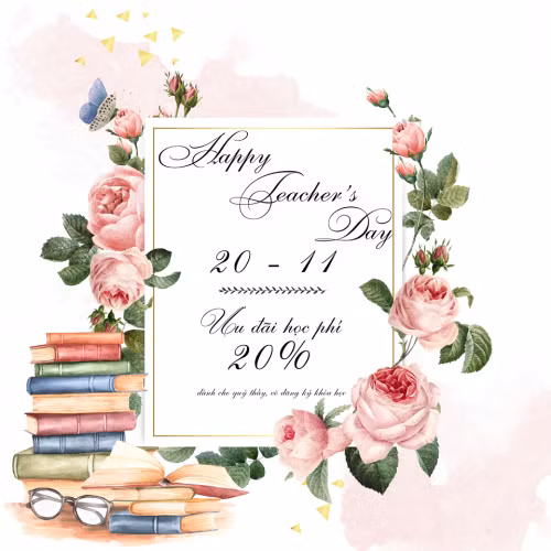 Nhiều trung tâm giáo dục lại thu hút học viên bằng cách tung ra ưu đãi giảm học phí từ 20% - 50%. Ảnh: Khaitriag.