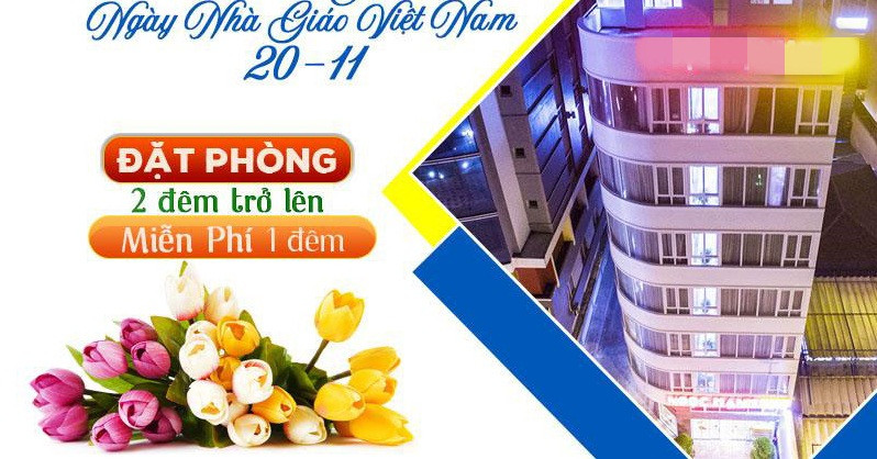 Một khách sạn ở Vũng Tàu còn miễn phí một đêm cho khách hàng đặt phòng 2 đêm trở lên nhân dịp 20/11. Ảnh: Ngochanhhotel.