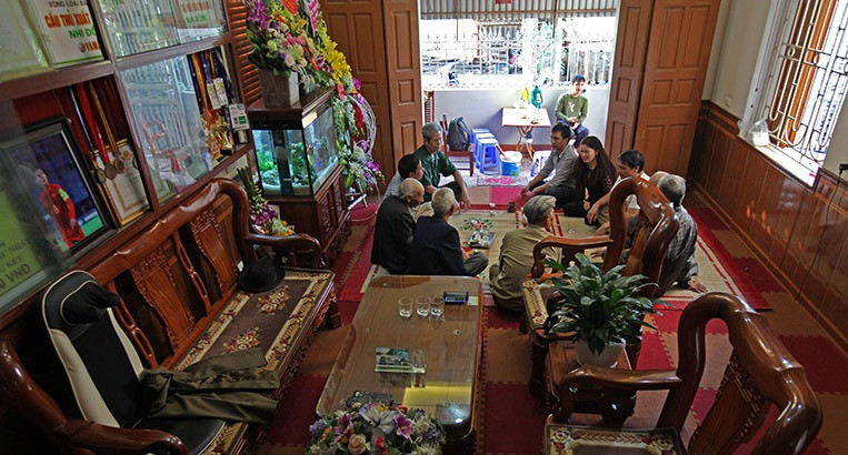 Không gian phòng khách thoáng đãng. Ảnh: Vietnamnet.