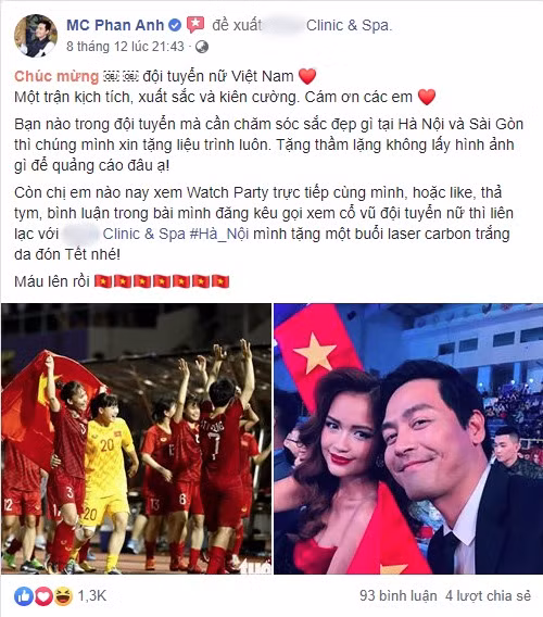 Phan Anh bi nem da vi loi dung doi tuyen bong da nu de PR lo lieu
