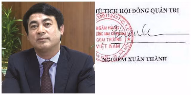 Ông Nghiêm Xuân Thành giữ vị trí Chủ tịch HĐQT Ngân hàng - TMCP Ngoại thương Việt Nam từ tháng 11/2014.